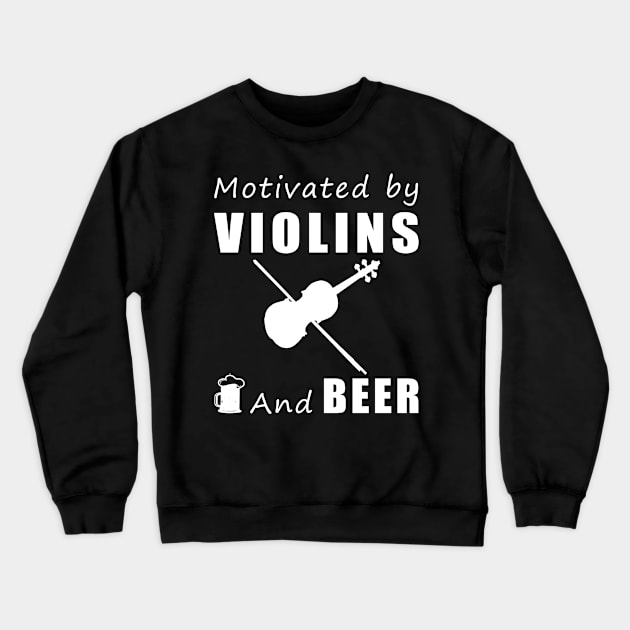 Strings & Suds: Uniting Melodies and Refreshing Brews! Crewneck Sweatshirt by MKGift